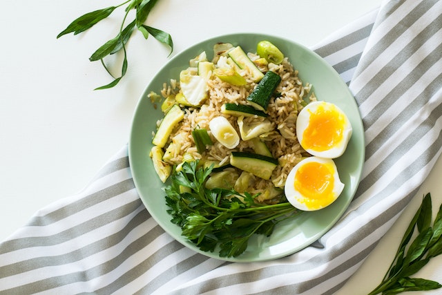 egg and veg stir fry